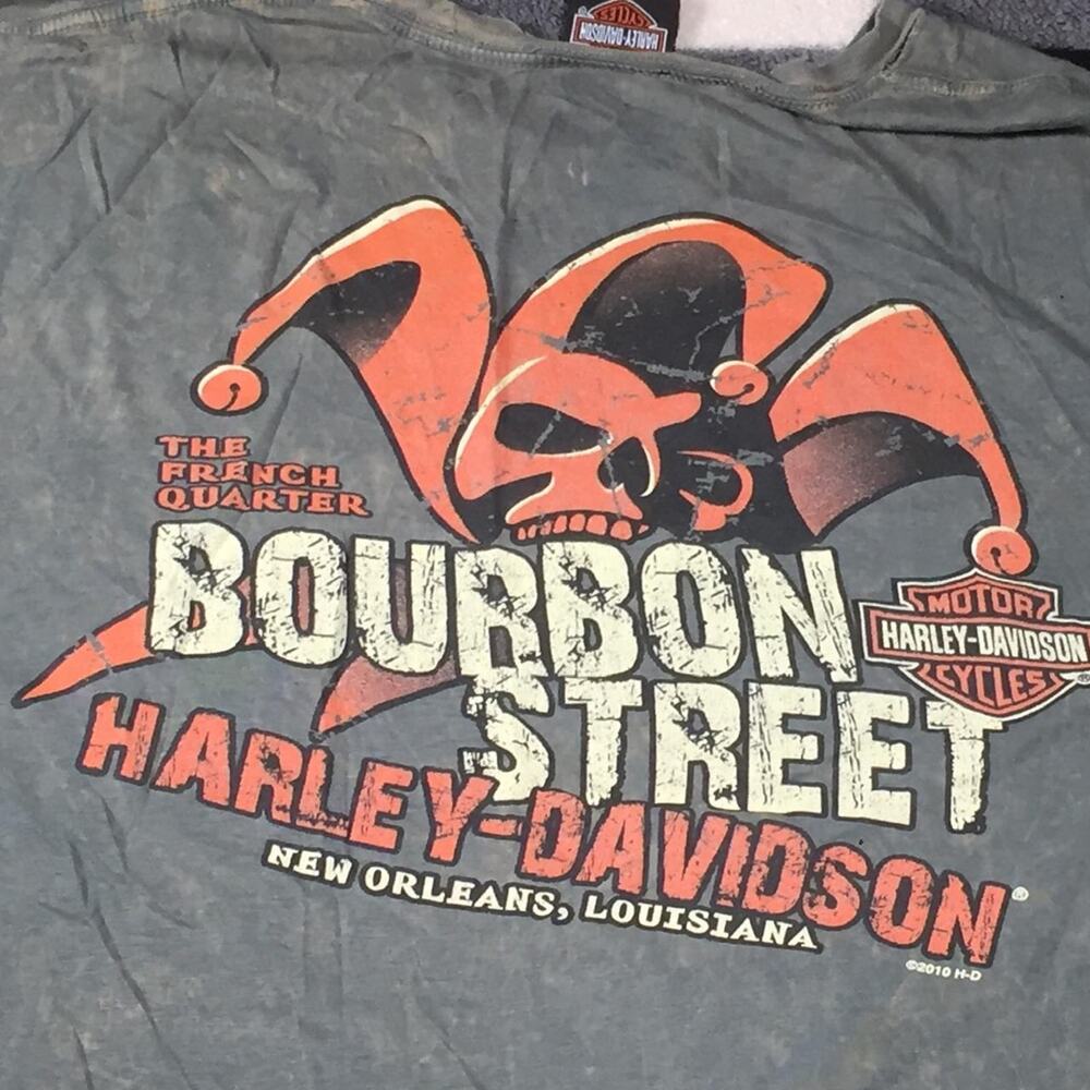 Vintage Harley Davidson Bourbon Street T Shirt Size L